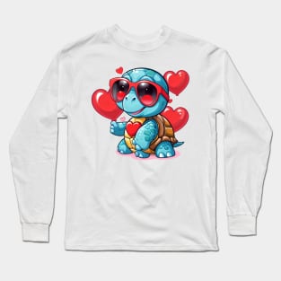 Valentine Turtle Long Sleeve T-Shirt